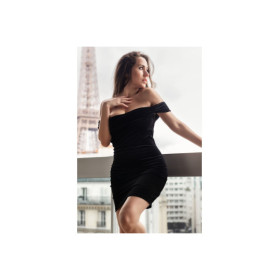 Robe velours noir Giulia 